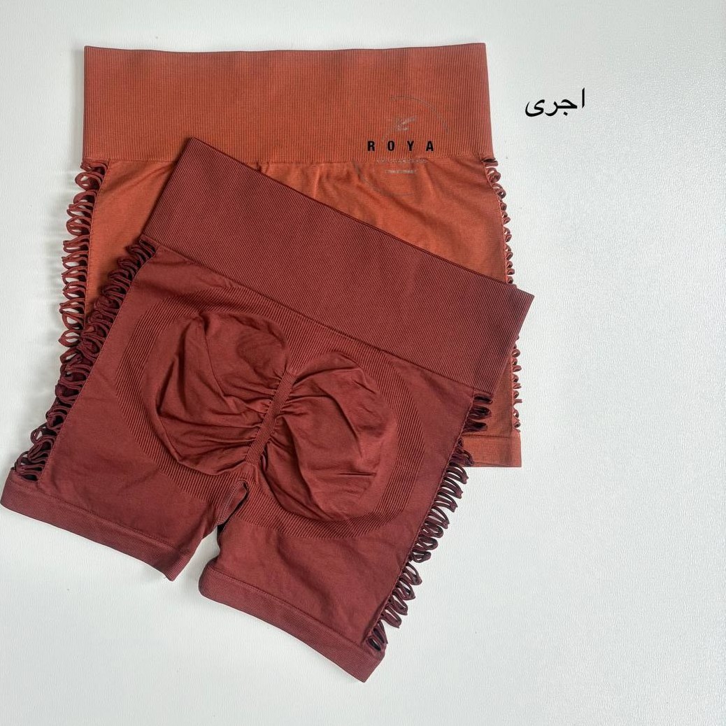 شورتک ورزشی کمر پهن و بغل زاپ زنانه