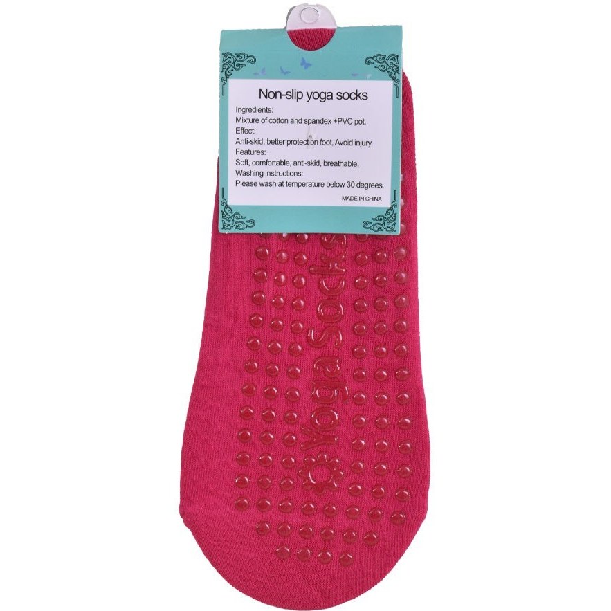 جوراب یوگا و باله بند دار نخی کد JOR60