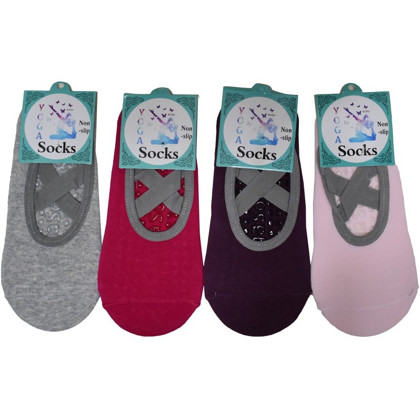 جوراب یوگا و باله بند دار نخی کد JOR60