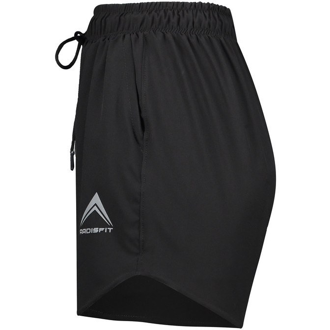 شلوارک ورزشی زنانه رادیس فیت مدل SH001-Eco - مشکی - XXL