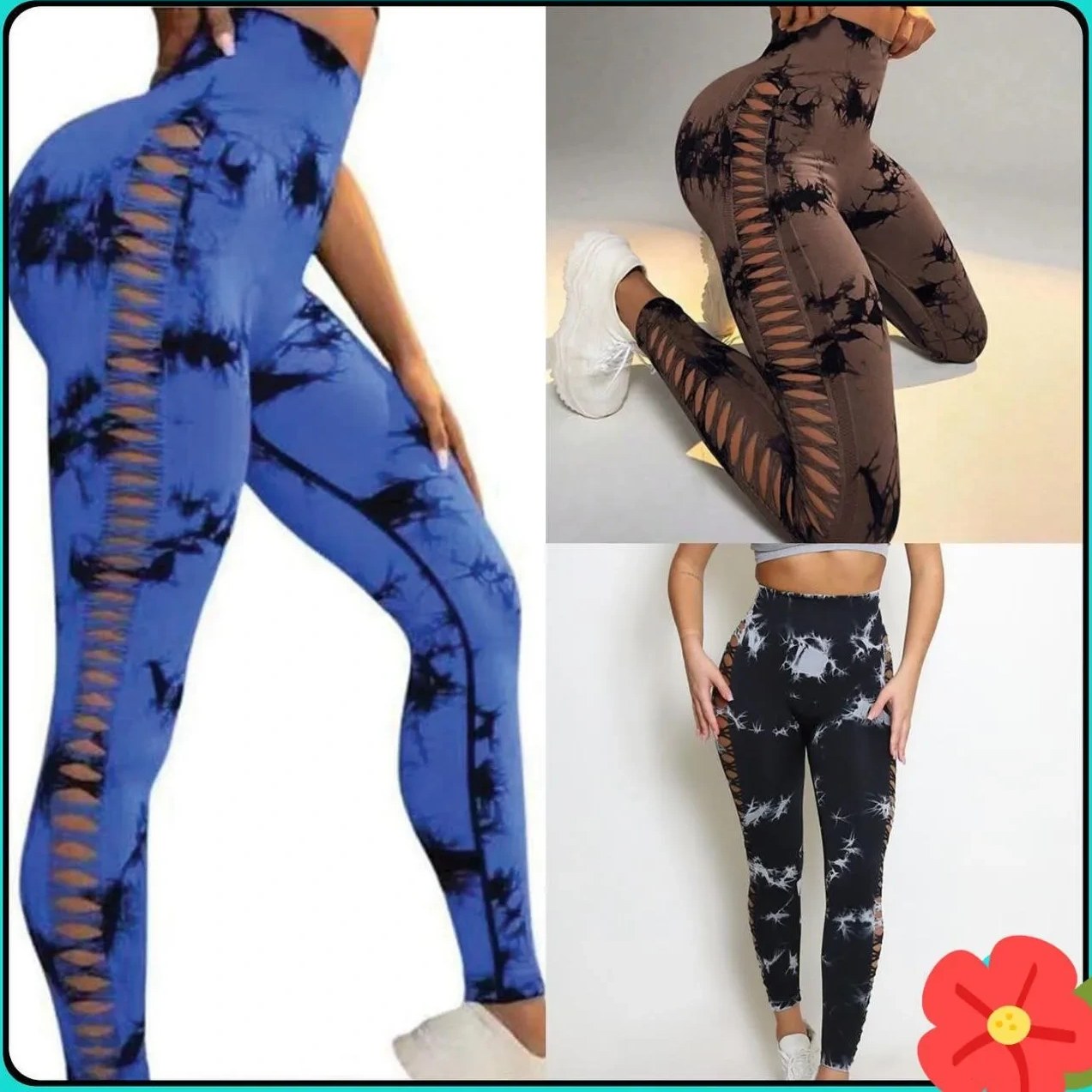 لگ ورزشی زنانه سیملس زاپدار رنگی