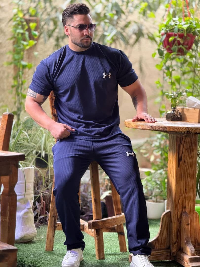 ست لباس ورزشی مردانه شلوار و تیشرت