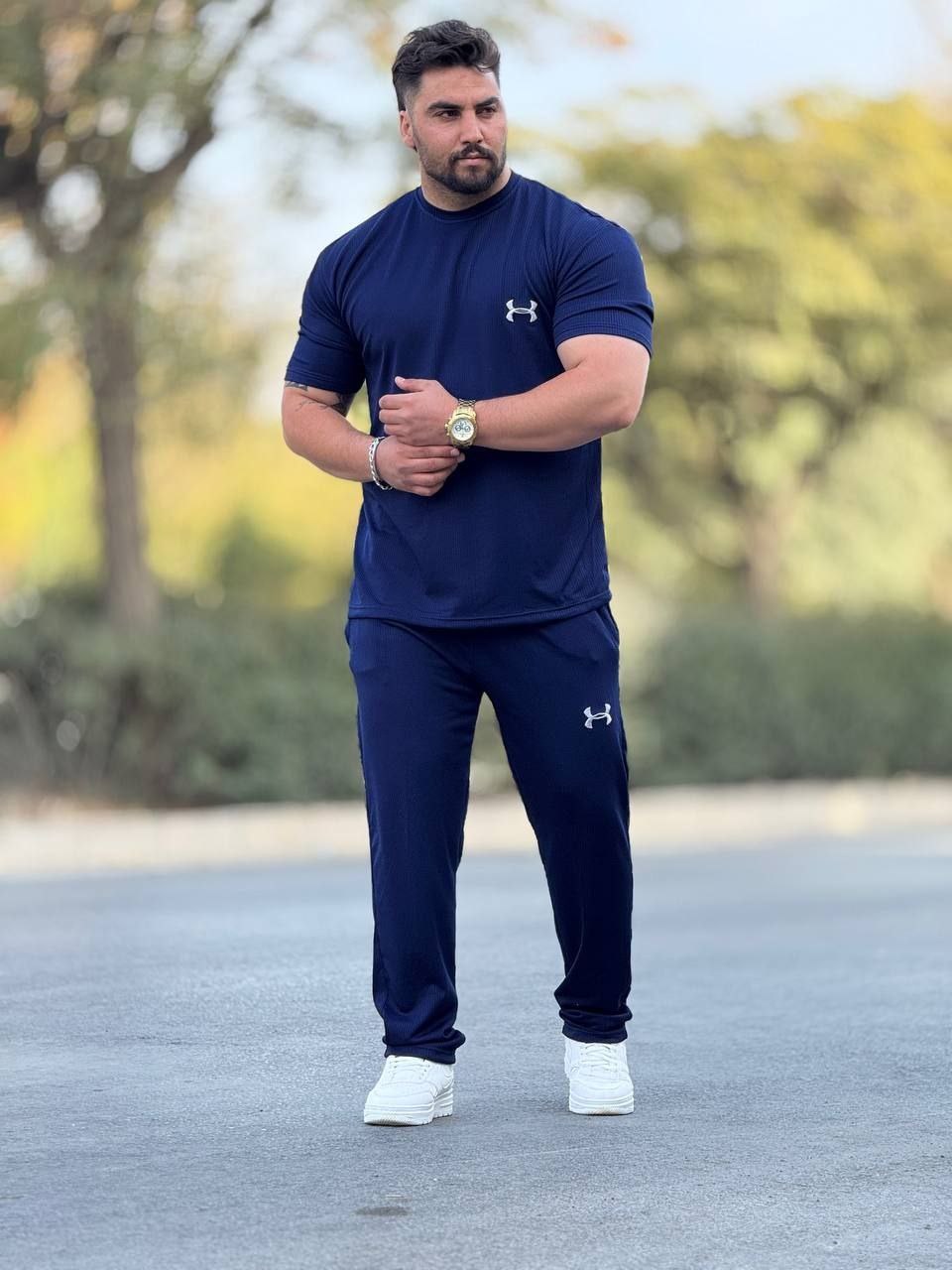 ست لباس ورزشی مردانه شلوار و تیشرت