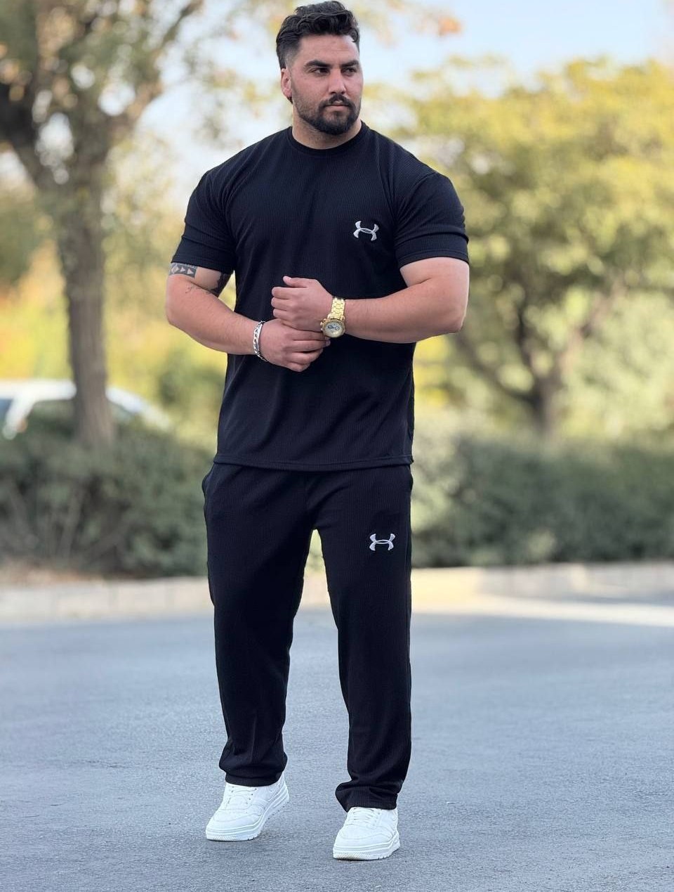 ست لباس ورزشی مردانه شلوار و تیشرت