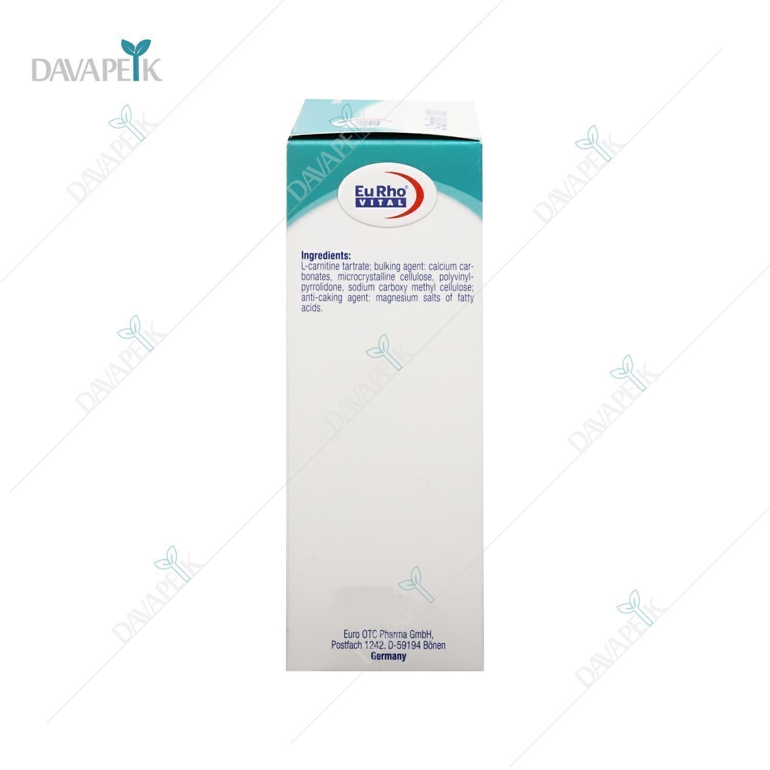 قرص ال کارنیتین 1000 میلی گرم یوروویتال بسته 60 عددی