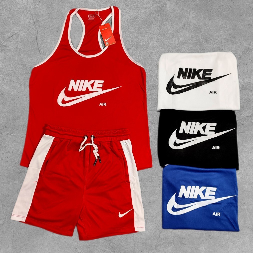 ست لباس ورزشی نایک رکابی و شلوارک مردانه