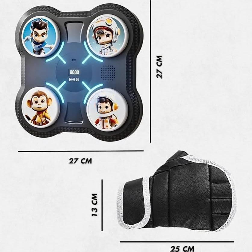 کیسه بوکس دیواری هوشمند موزیکال کودکان