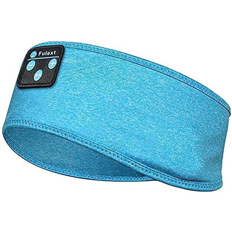هدبند و هدفون ورزشی بلوتوثی مدل FULH01 برند Fulext آبی روشن