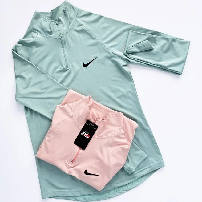 بلوز لاکرا آستین بلند نیم زیپ فینگر دار نایکی Nike