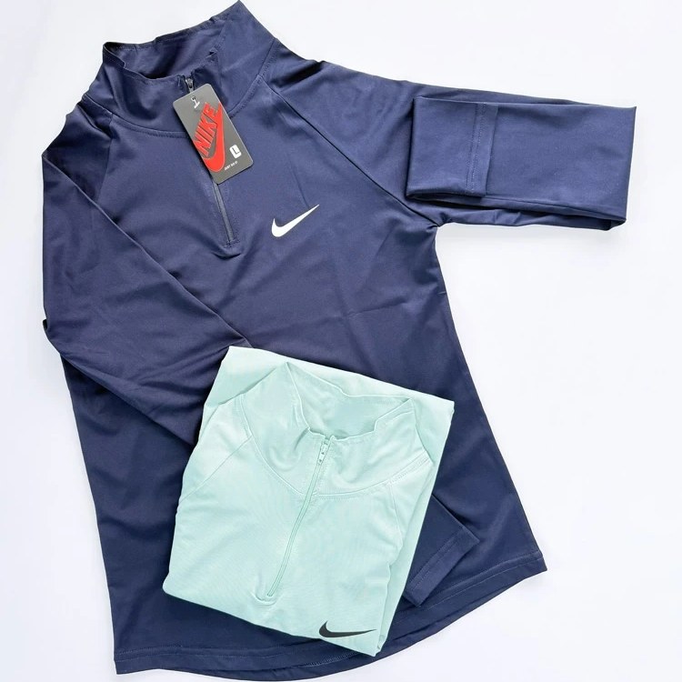 بلوز لاکرا آستین بلند نیم زیپ فینگر دار نایکی Nike