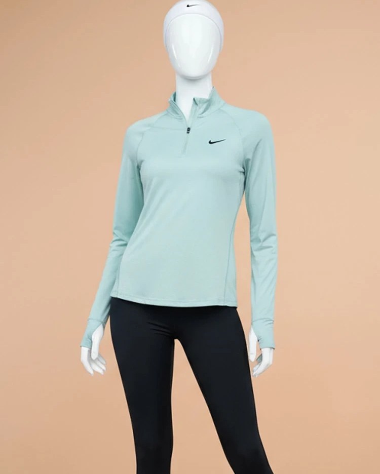بلوز لاکرا آستین بلند نیم زیپ فینگر دار نایکی Nike