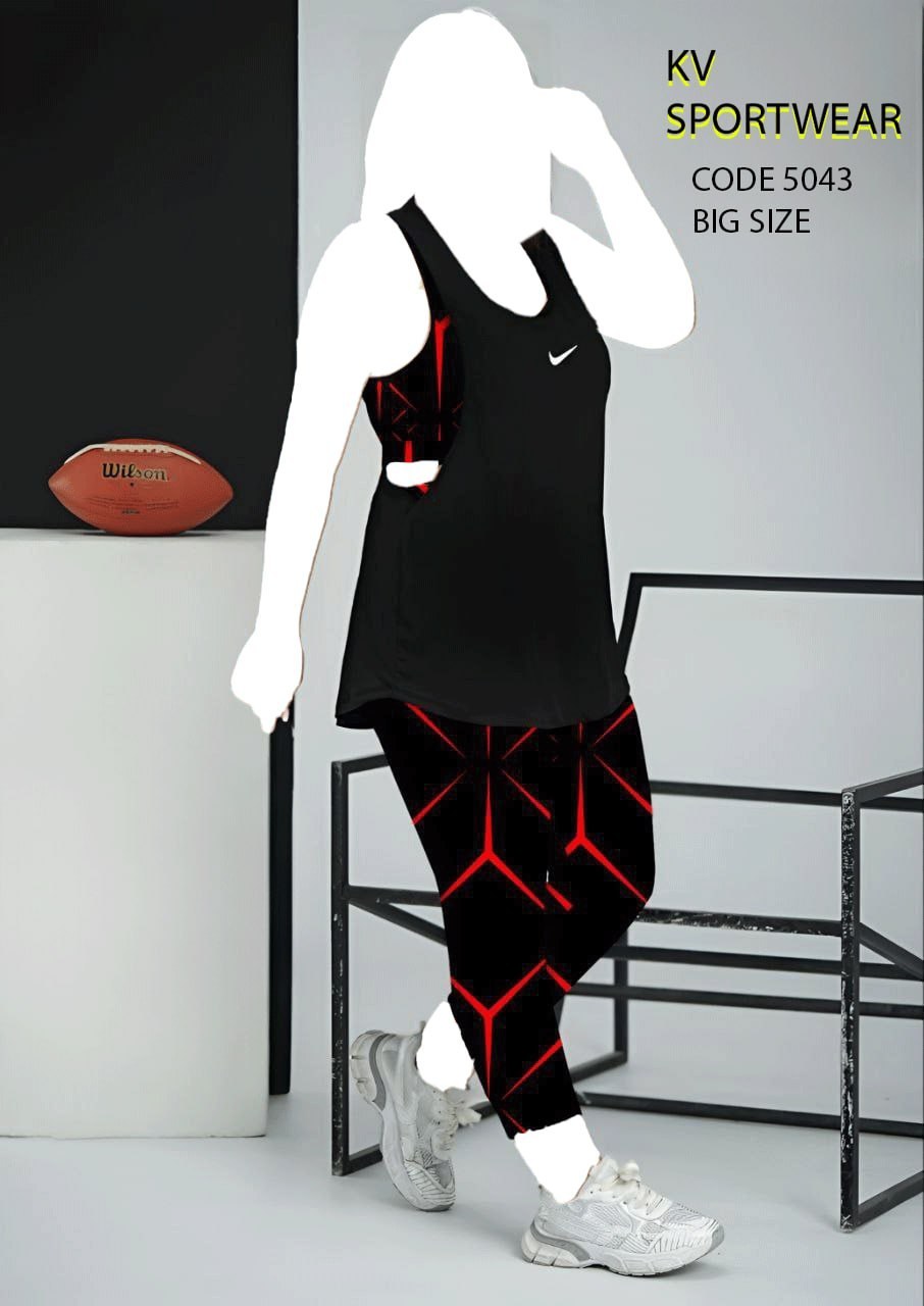 سه تیکه بیگ سایز ورزشی زنانه NKE کد 003