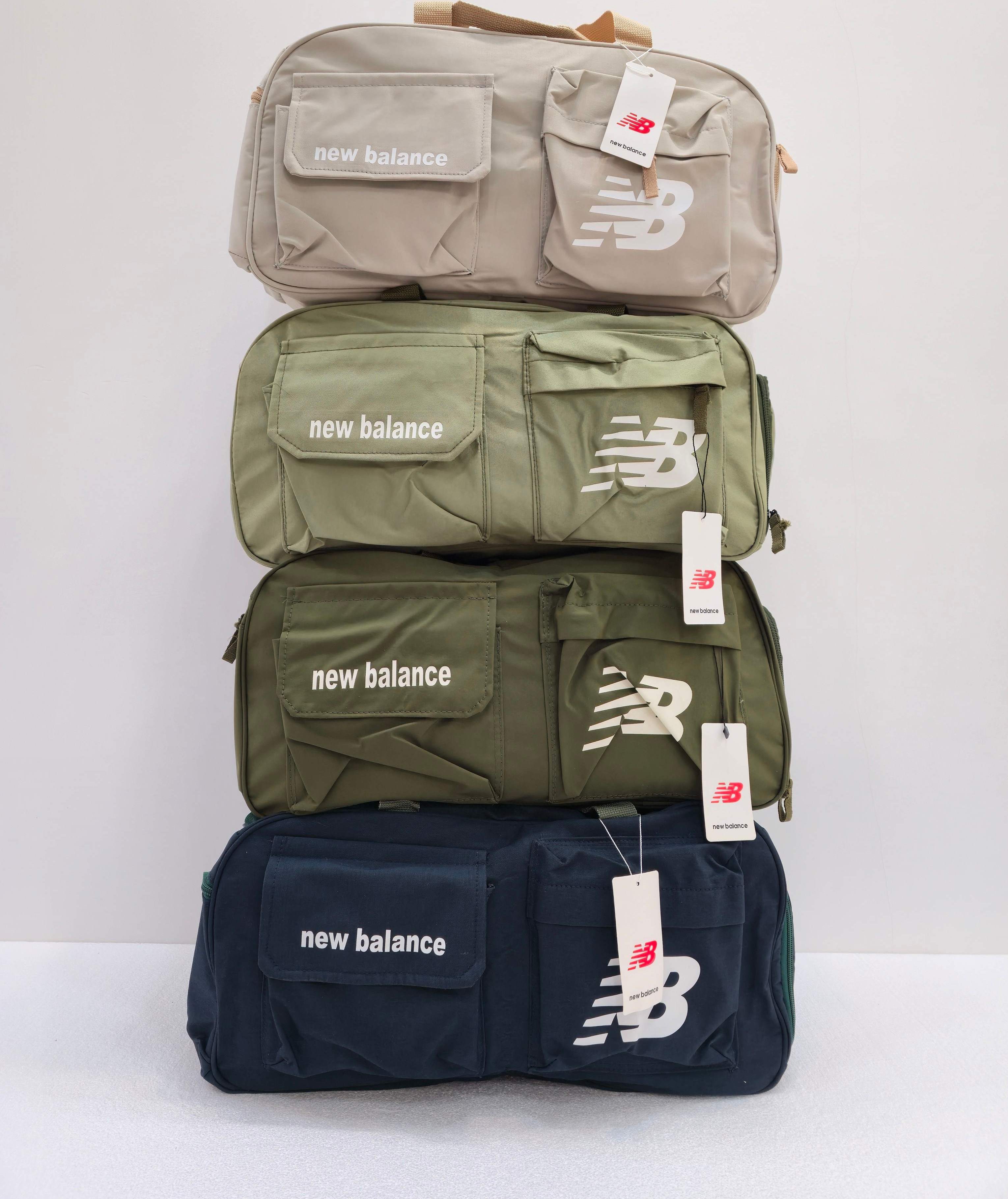 کیف ورزشی جا کفشی دار دو جیب سبز ارتشی