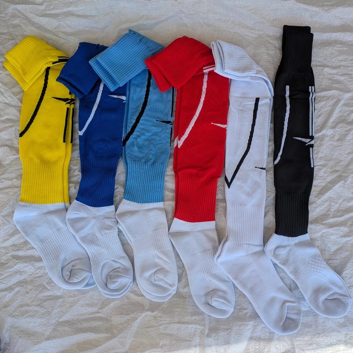 جوراب فوتبال ساق بلند مدل کف حوله ای