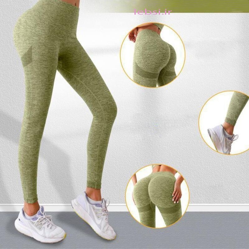لگ ورزشی زنانه سیملس کمر گنی سایز ۳۶ تا ۴۶