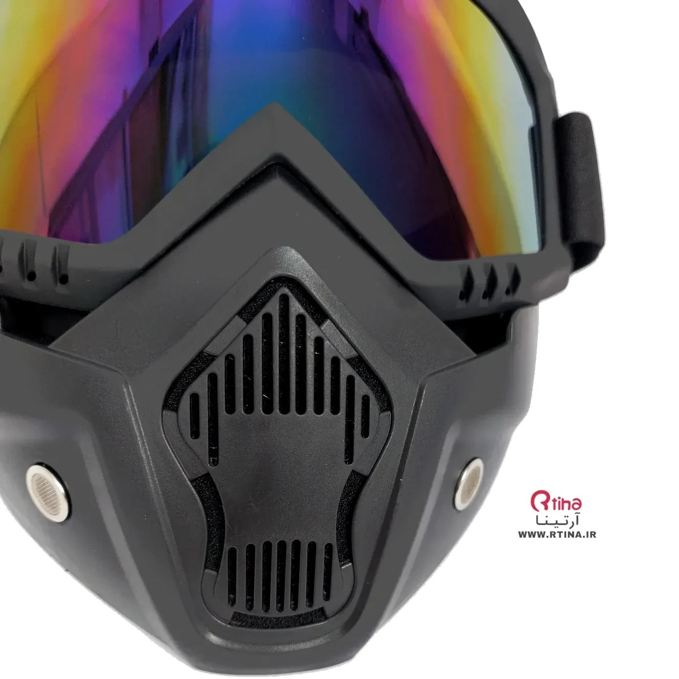 عینک موتور سواری فیس دار مدل ۲۰ با لنز رنگی و فیلتر UV400