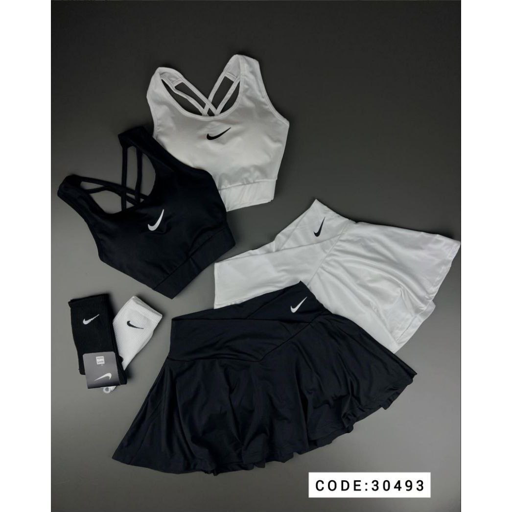 ست نیمتنه کاپدار و دامن ورزشی نایک فلامنت نانو عالی فری سایز ۳۶ تا ۴۲