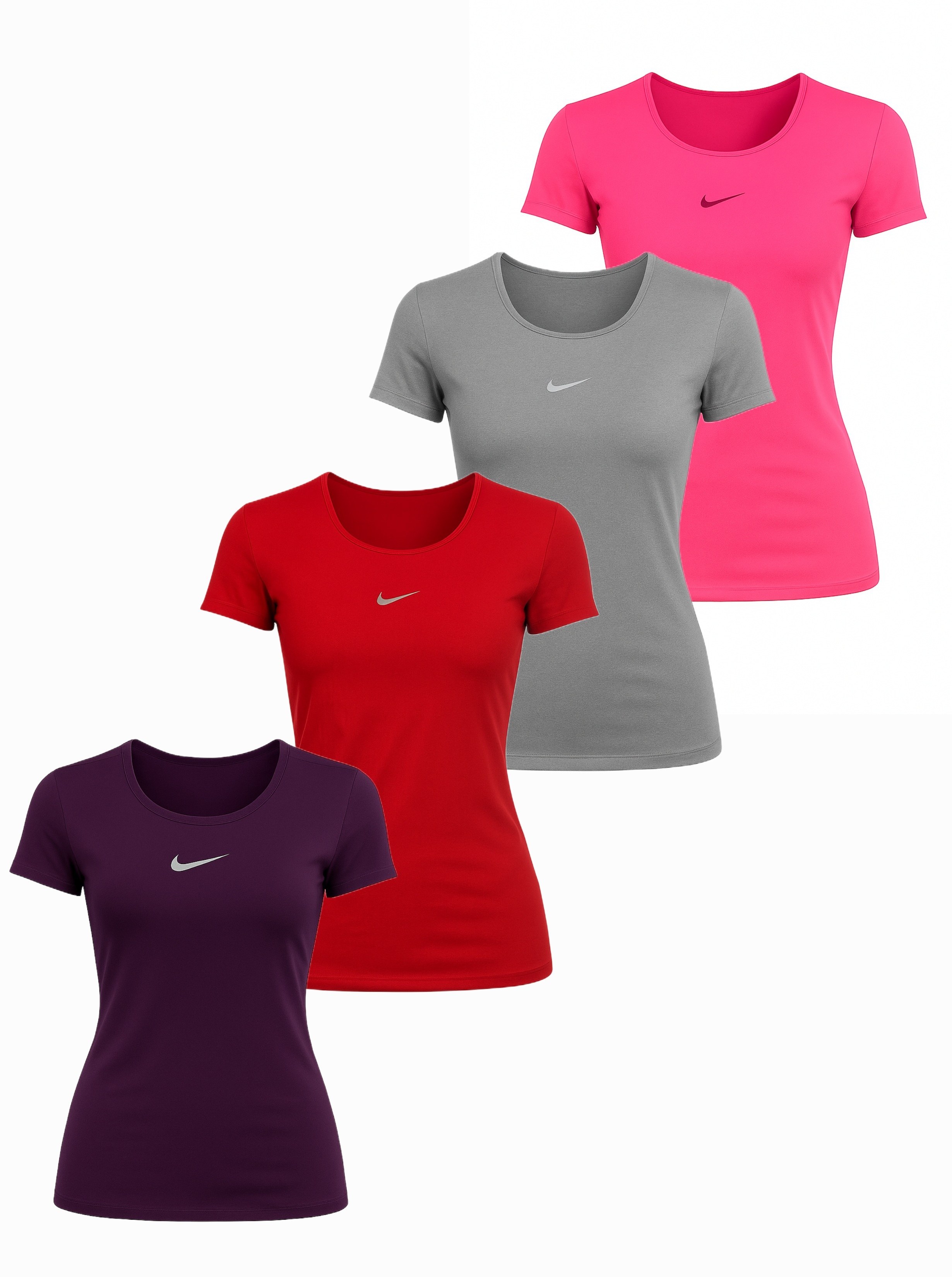 تیشرت ورزشی زنانه نایکی مدل یقه گرد