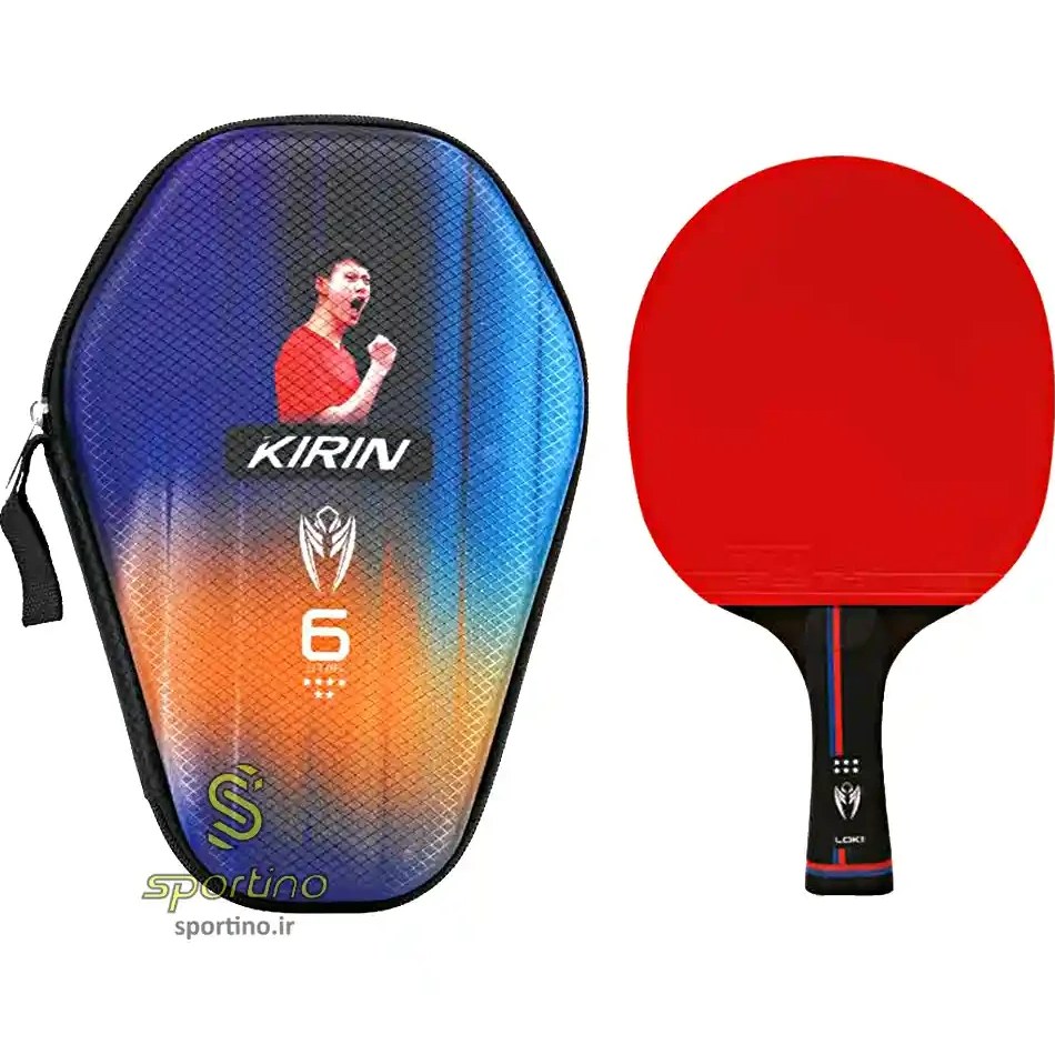 راکت پینگ پنگ لوکی مدل K602 ۶ ستاره به همراه کاور