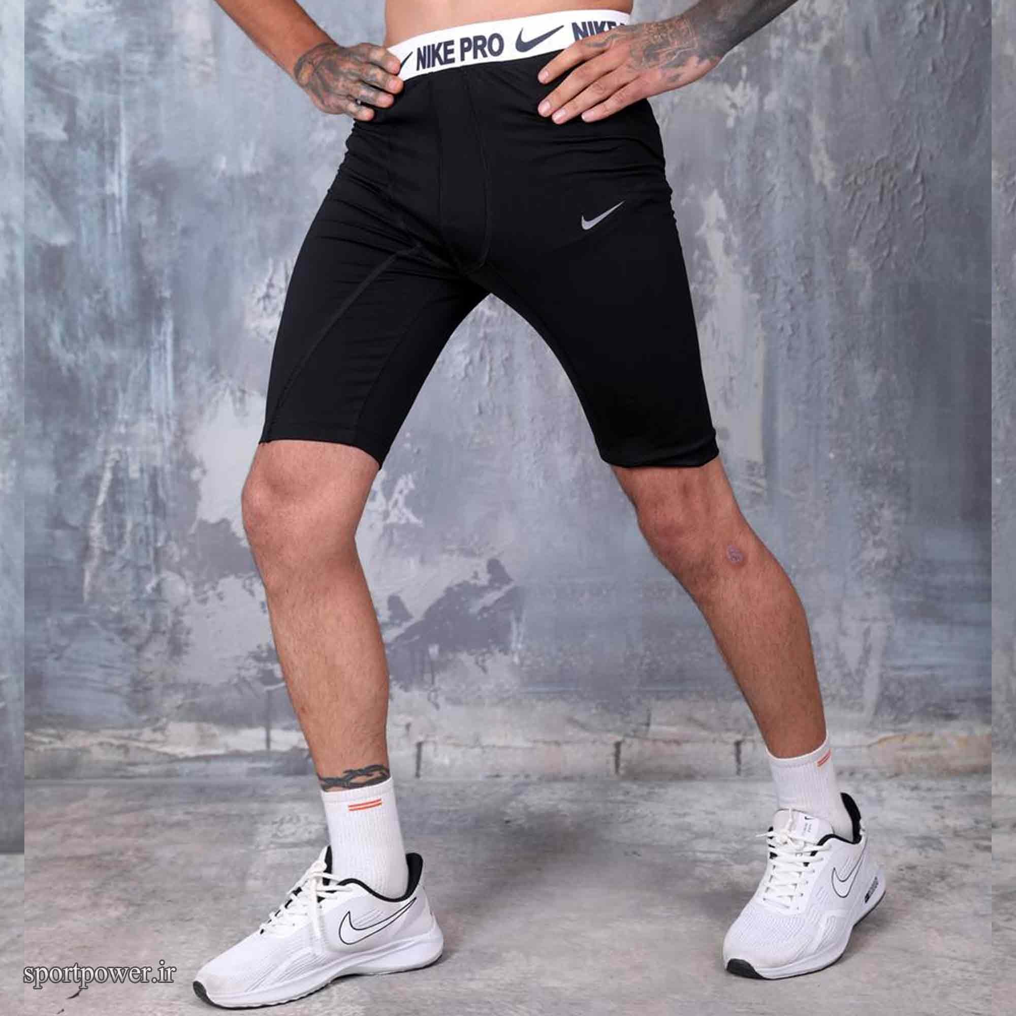 شلوارک ورزشی مردانه نایکی کد 2478 مشکی