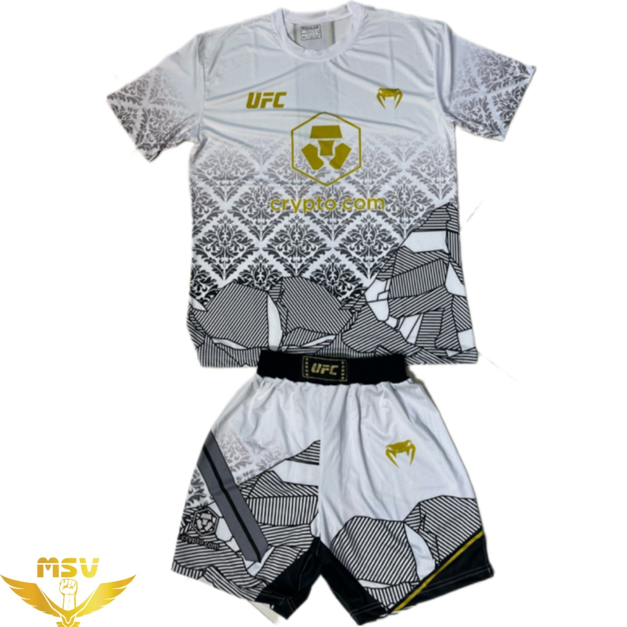ست لباس ورزشی ونوم مدل UFC رنگ سفید