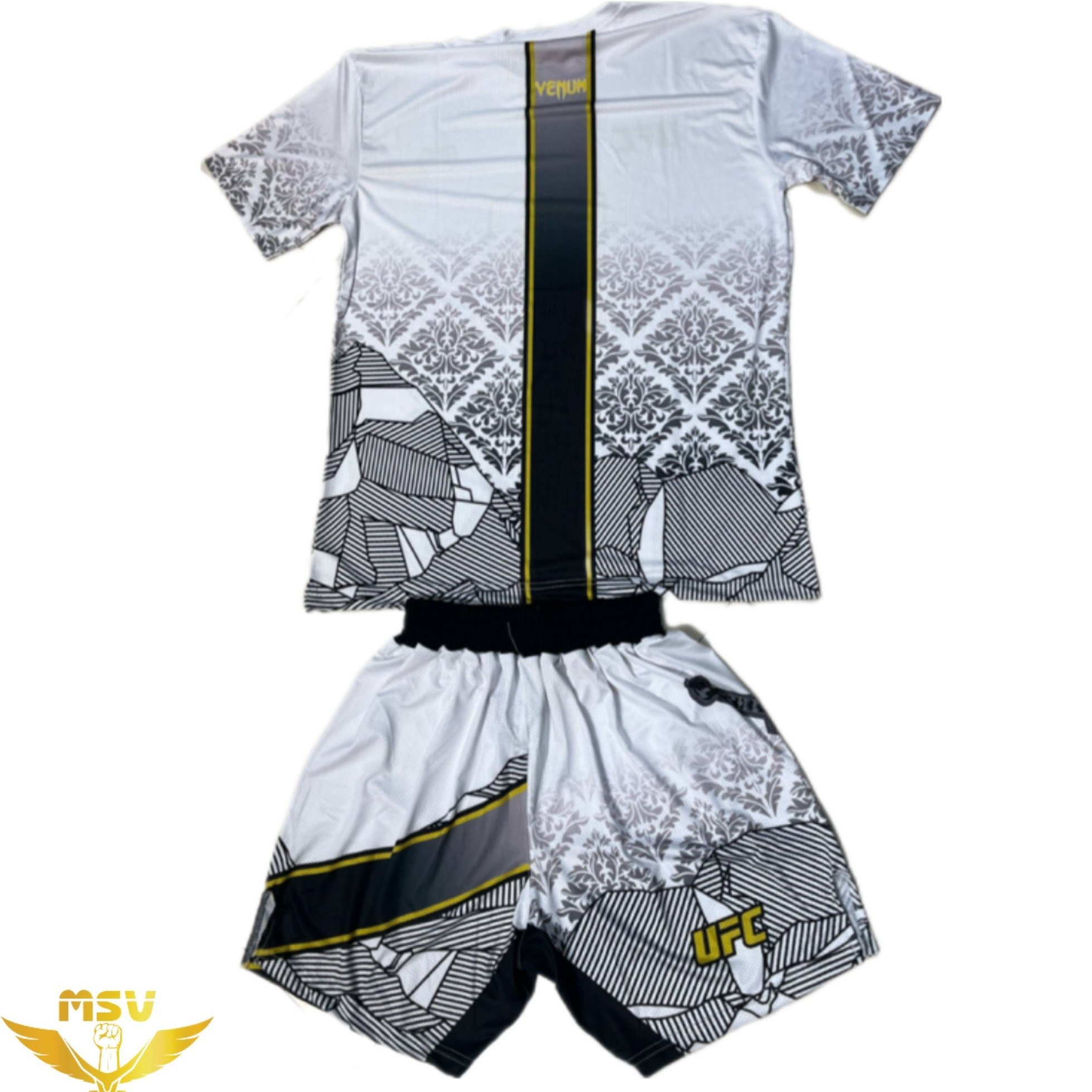 ست لباس ورزشی ونوم مدل UFC رنگ سفید