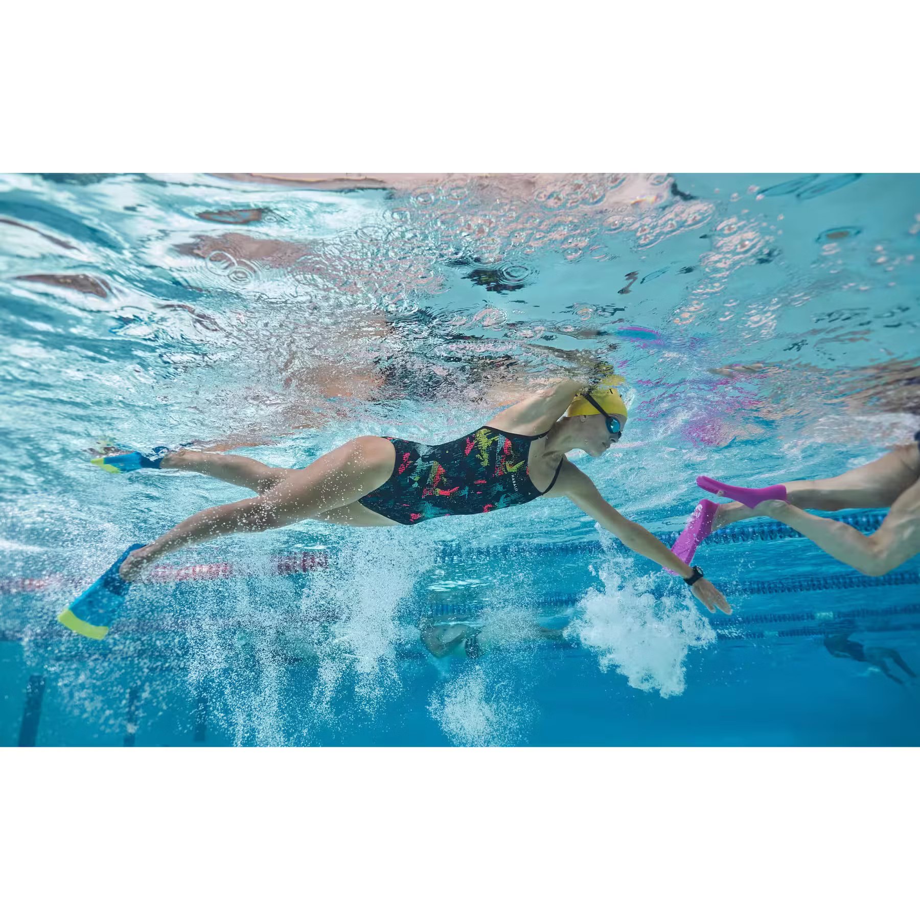 فین شنای کوتاه نابایجی – آبی زرد