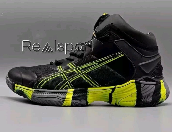 کفش والیبال اسیکس مدل متارایز رنگ سفید و آبی