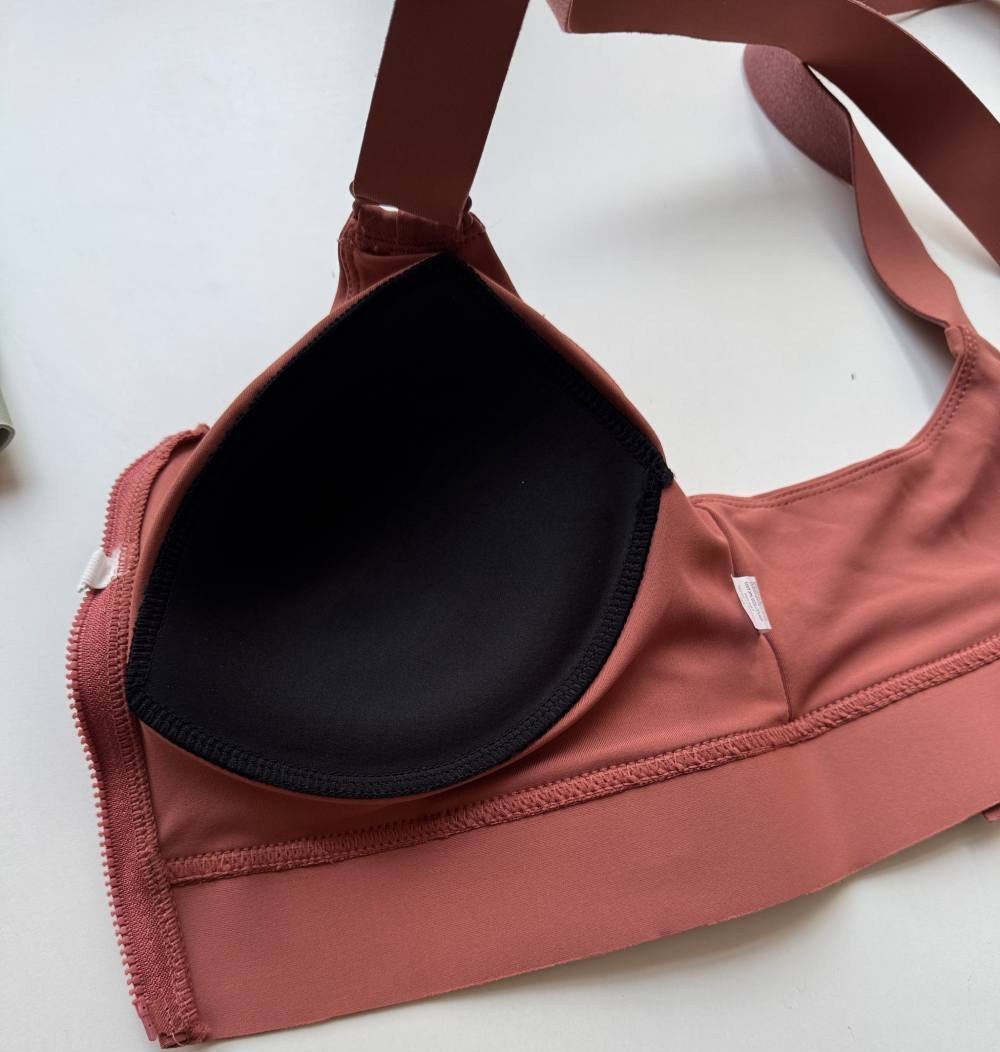 نیم تنه ورزشی حرفه‌ای جلو زیپ‌دار با پد ثابت