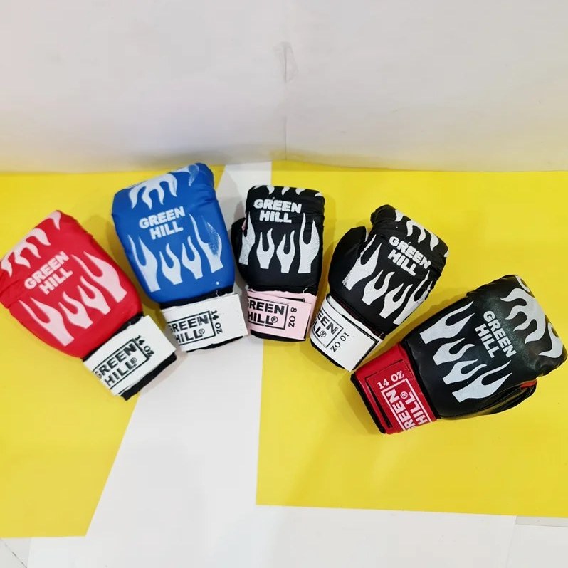 دستکش بوکس گرین هیل مدل GOB07 سایز ۱۶ فوم آتشین