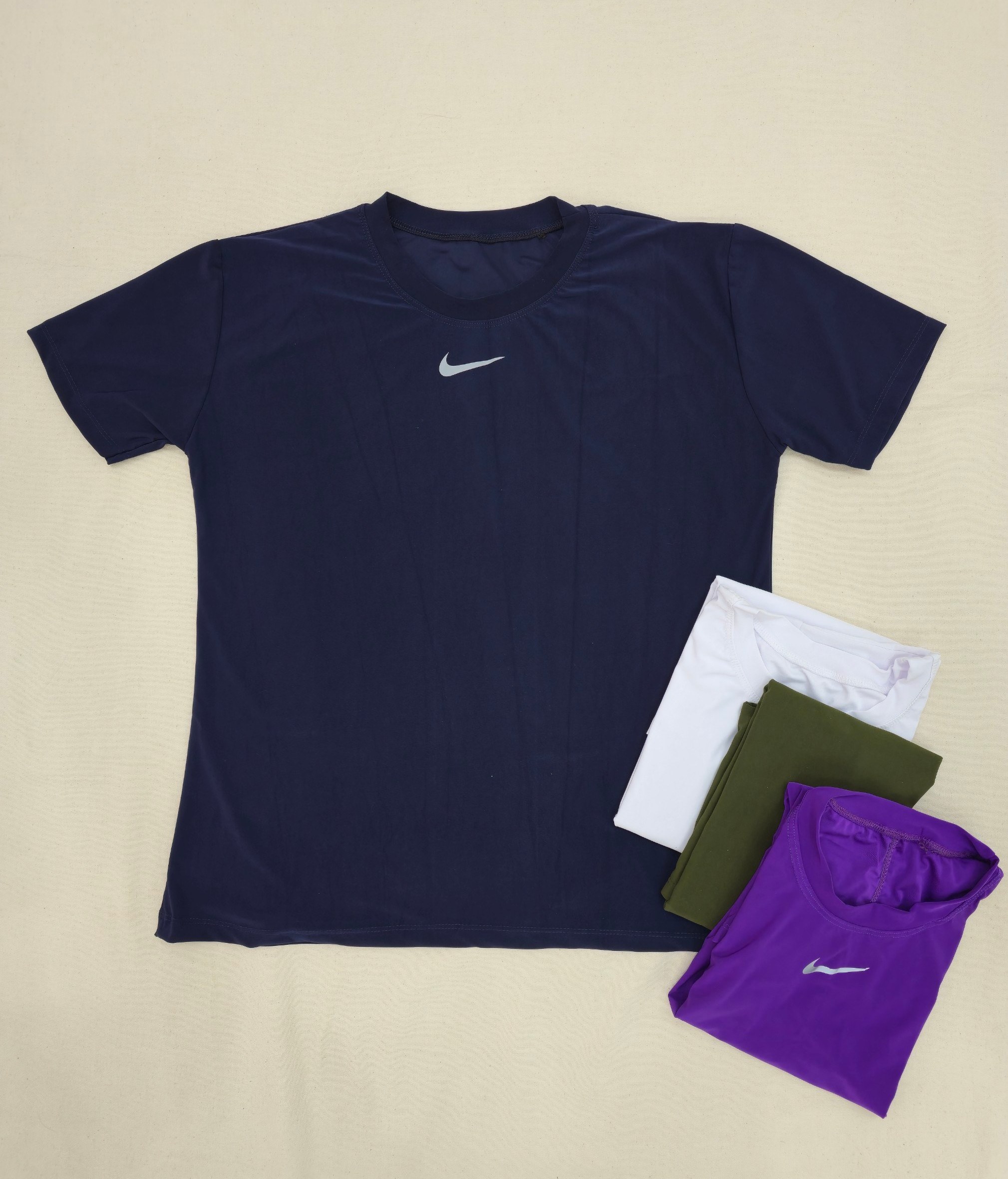 تیشرت ورزشی زنانه سایزبزرگ ۴۶ الی ۵۲ - سبز ارتشی