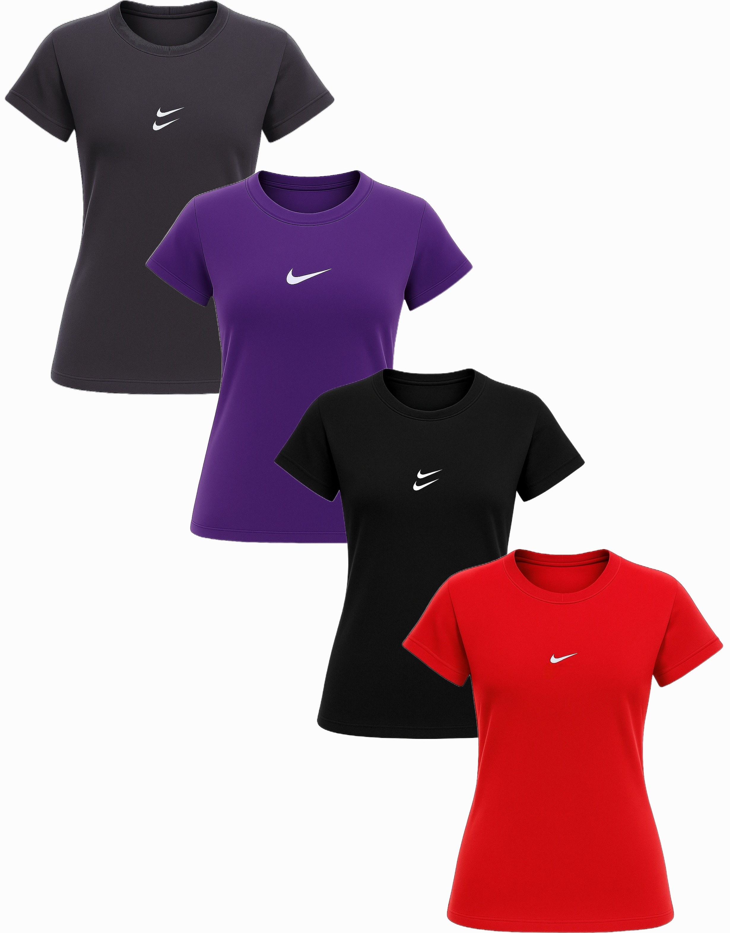 تیشرت ورزشی زنانه سایزبزرگ ۴۶ الی ۵۲ - سبز ارتشی