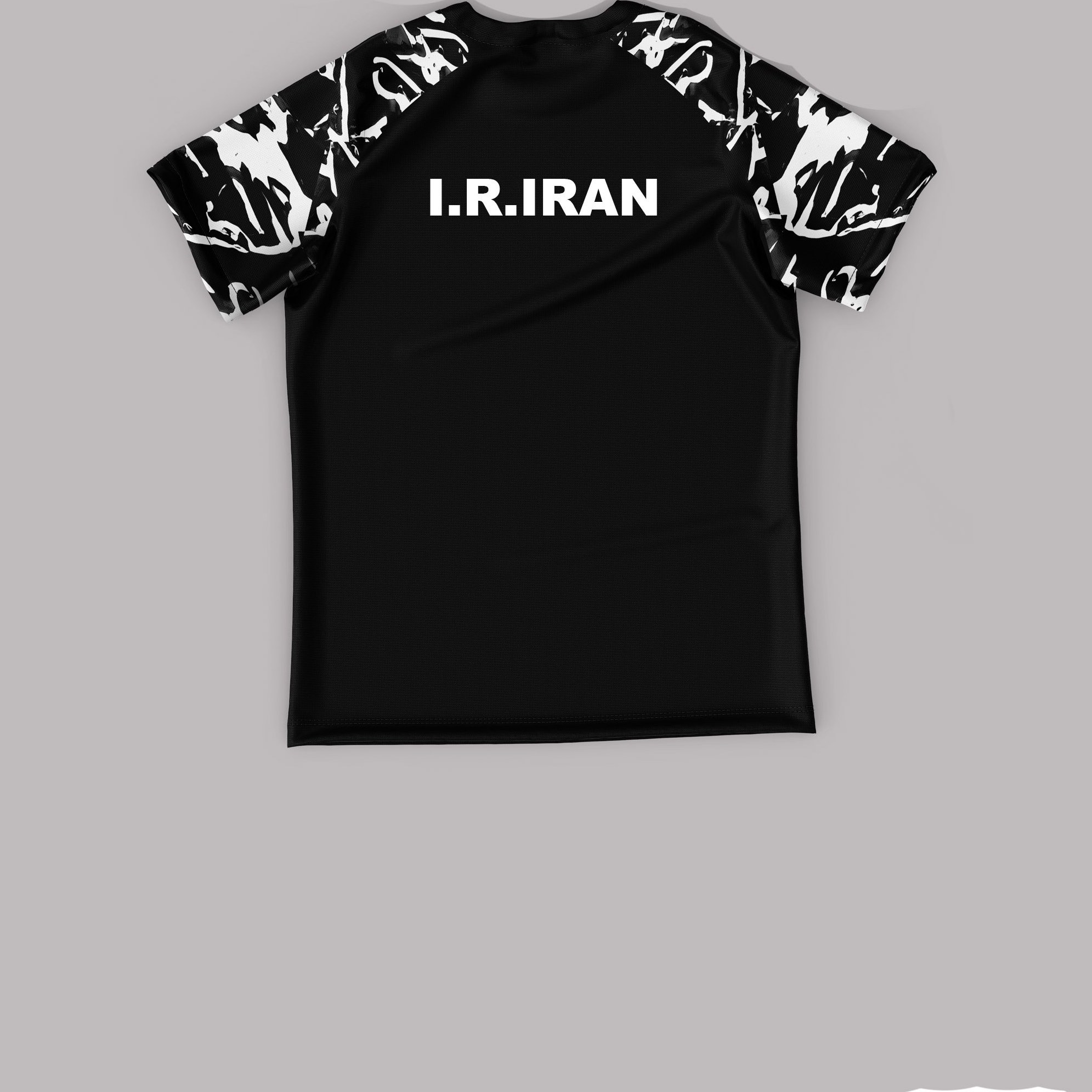 تیشرت کشتی تیم ملی ایران مدل رگلان مشکی