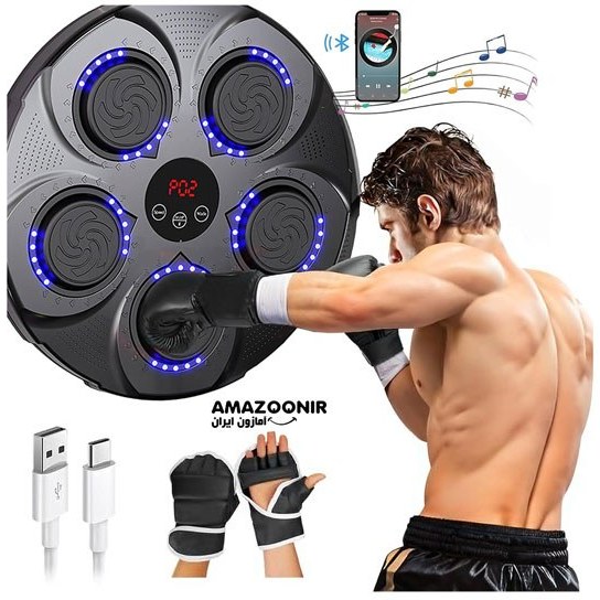 کیسه بوکس دیواری هوشمند موزیکال مدل HC-B003