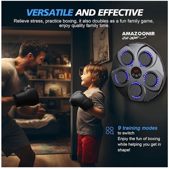 کیسه بوکس دیواری هوشمند موزیکال مدل HC-B003