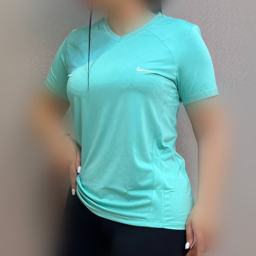 تیشرت ورزشی زنانه V-neck سایز بزرگ کد ۳۳۱۲