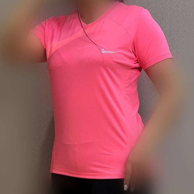 تیشرت ورزشی زنانه V-neck سایز بزرگ کد ۳۳۱۲