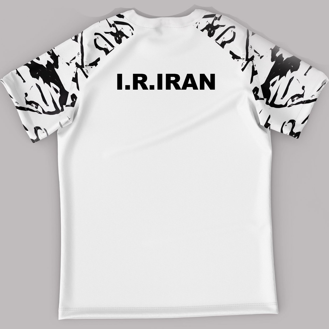 تیشرت کشتی تیم ملی ایران مدل رگلان رنگ سفید