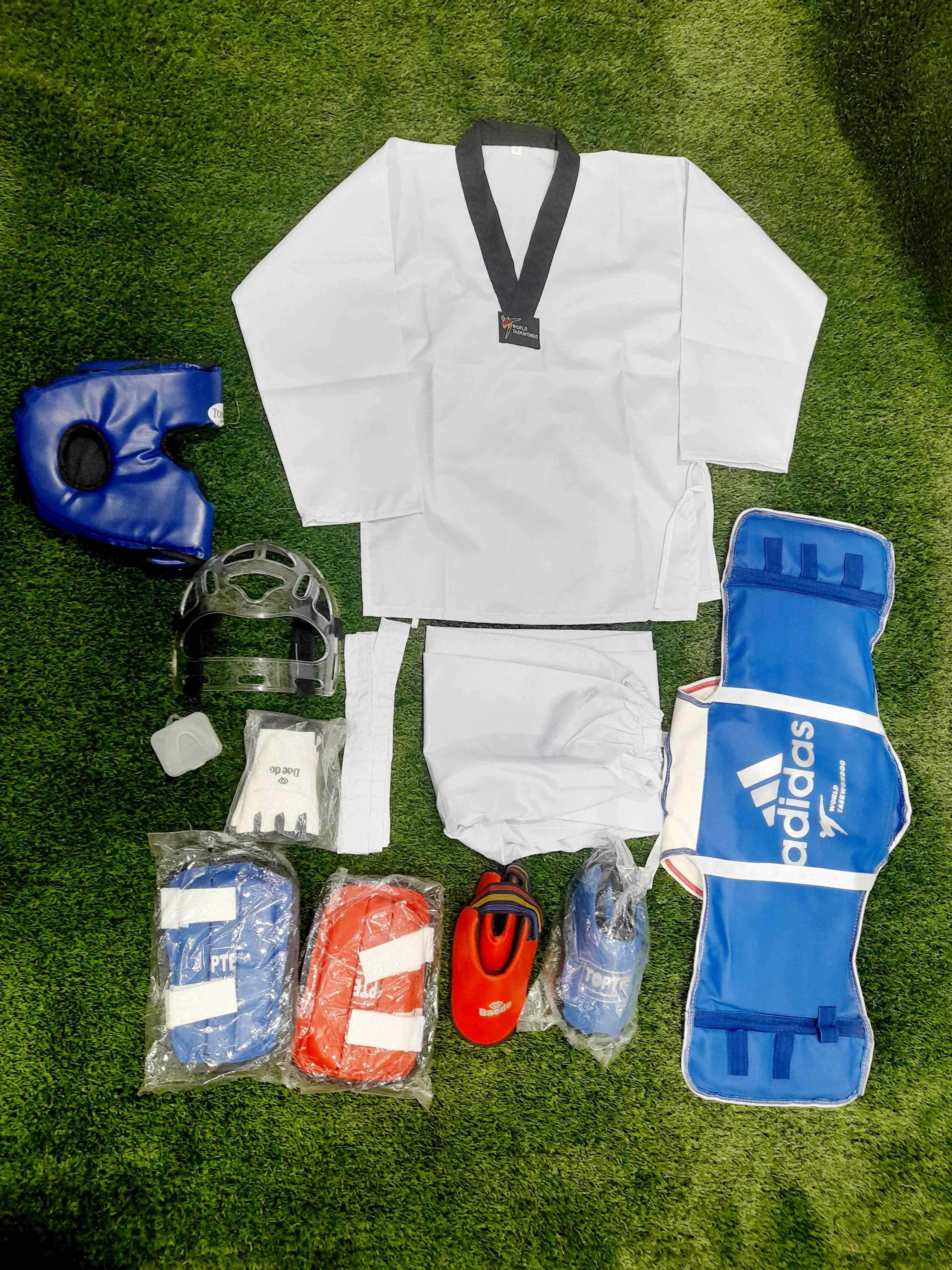 پکیج کامل لوازم تکواندو کار ایرانی - بدون لباس