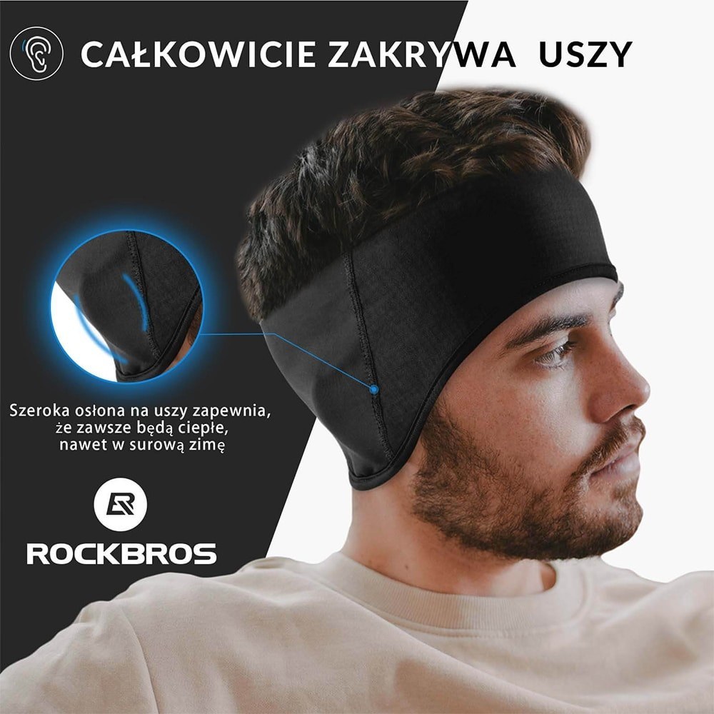 هدبند زمستانی دوچرخه سواری و ورزشی راکبراس ROCKBROS