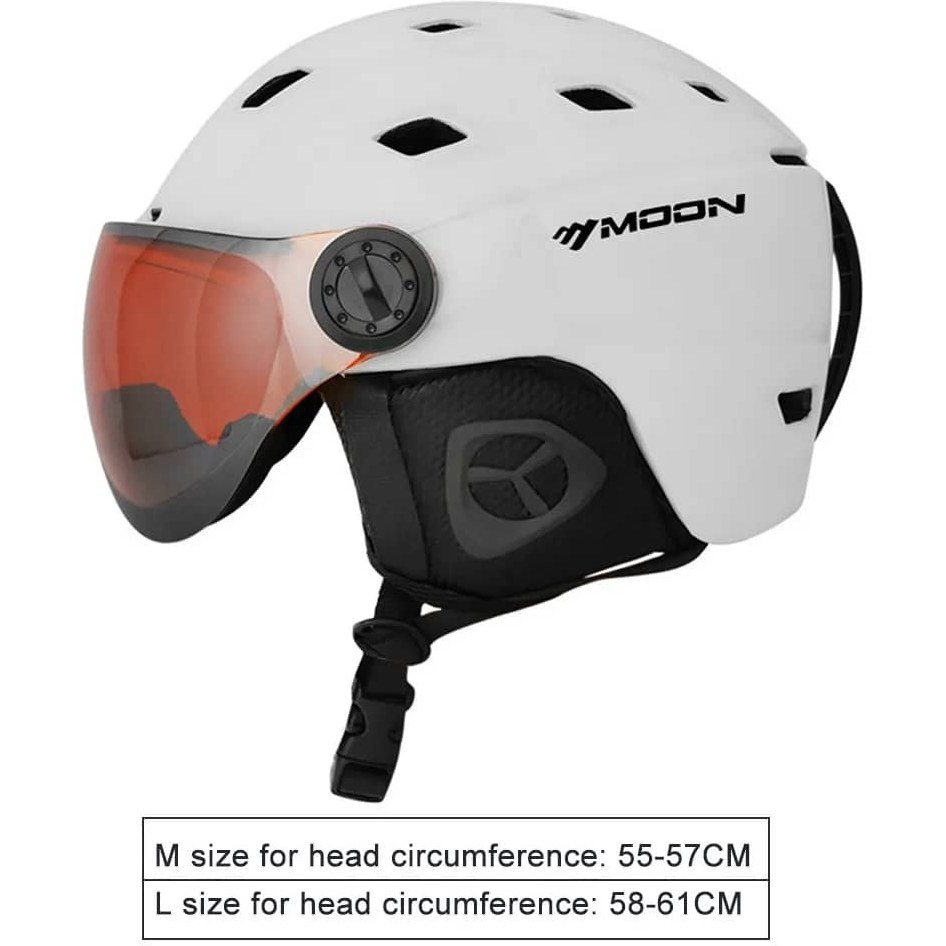 کلاه ایمنی اسکی Lixada - مناسب برای اسکی و اسنوبرد (همراه با عینک)