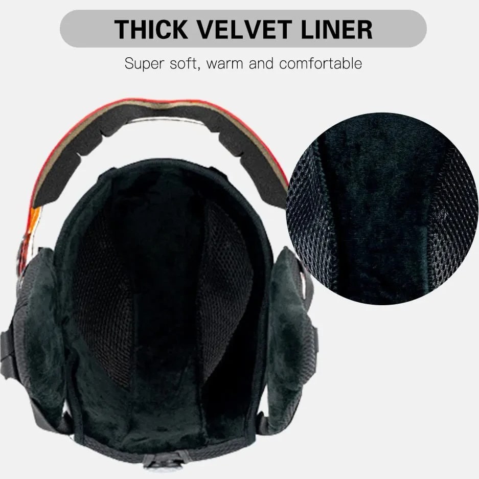 کلاه ایمنی اسکی Lixada - مناسب برای اسکی و اسنوبرد (همراه با عینک)