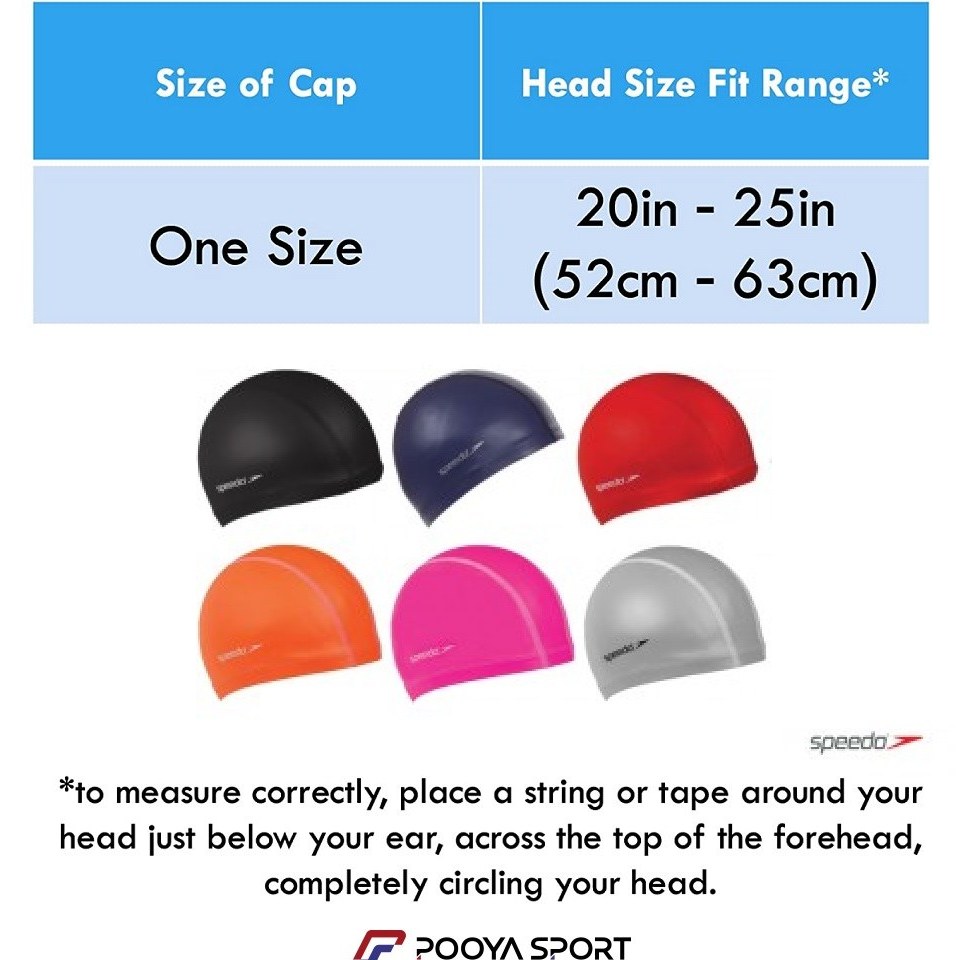 کلاه شنا اسپیدو مدل FOX-5 پارچه‌ای ضد آب