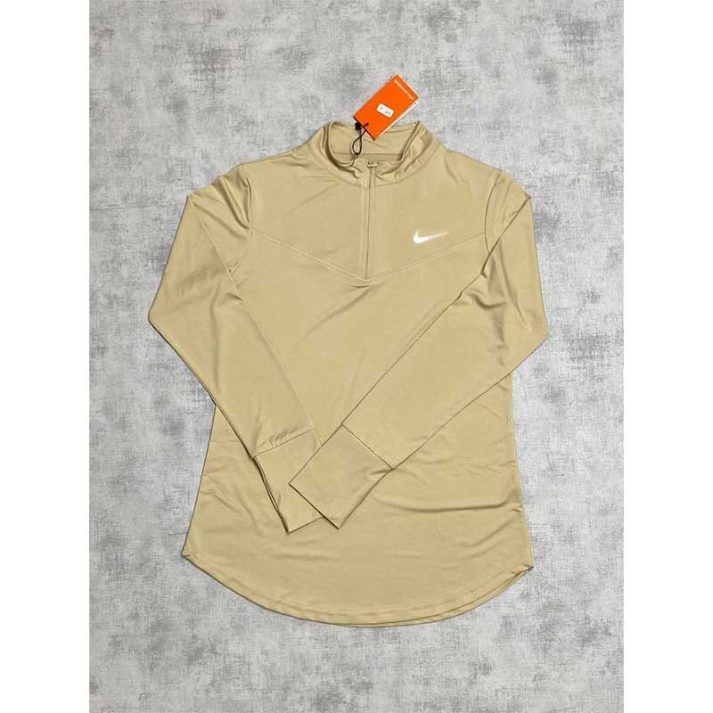 تیشرت نیم‌زیپ آستین بلند زنانه نایکی کد 3735