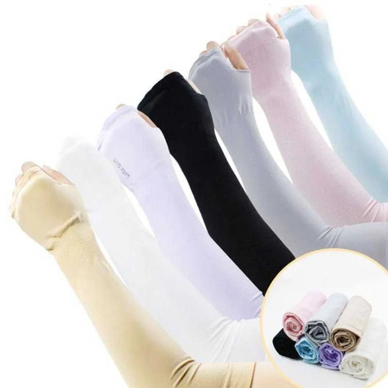 ساق دست ورزشی فینگردار Let’s Slim مدل 82320 بسته دو عددی