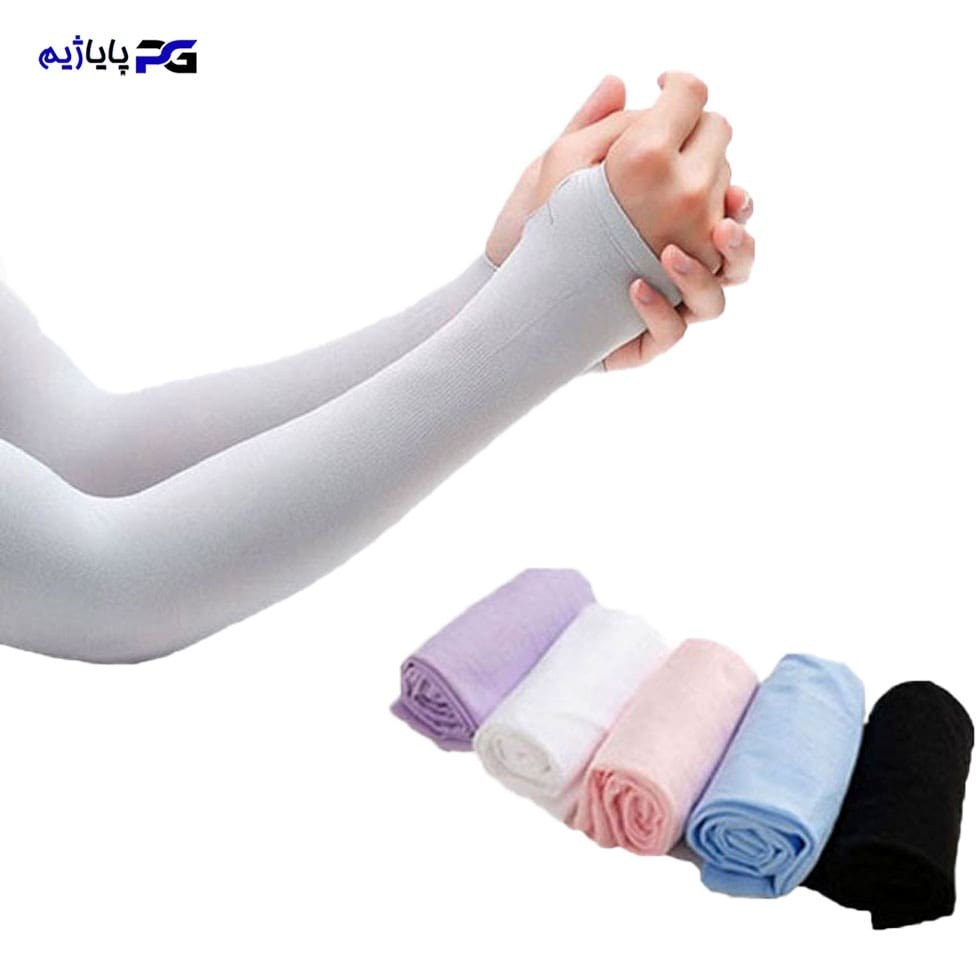 ساق دست ورزشی فینگردار Let’s Slim مدل 82320 بسته دو عددی