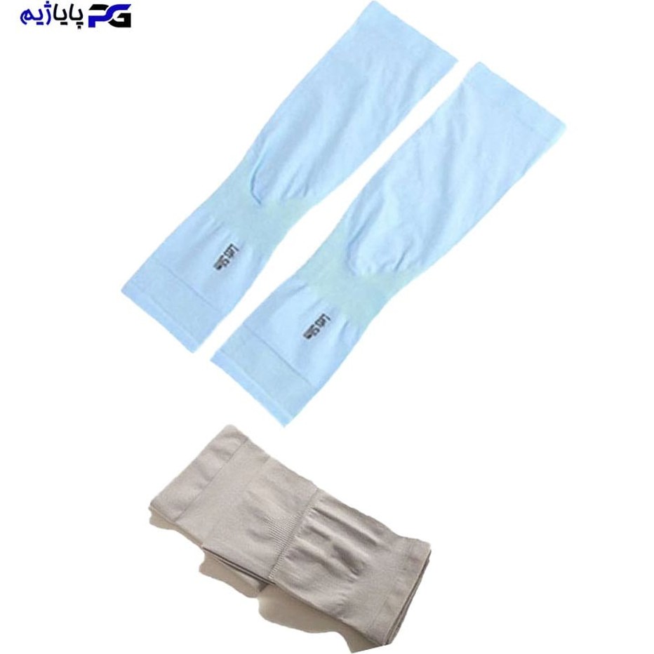 ساق دست ورزشی فینگردار Let’s Slim مدل 82320 بسته دو عددی