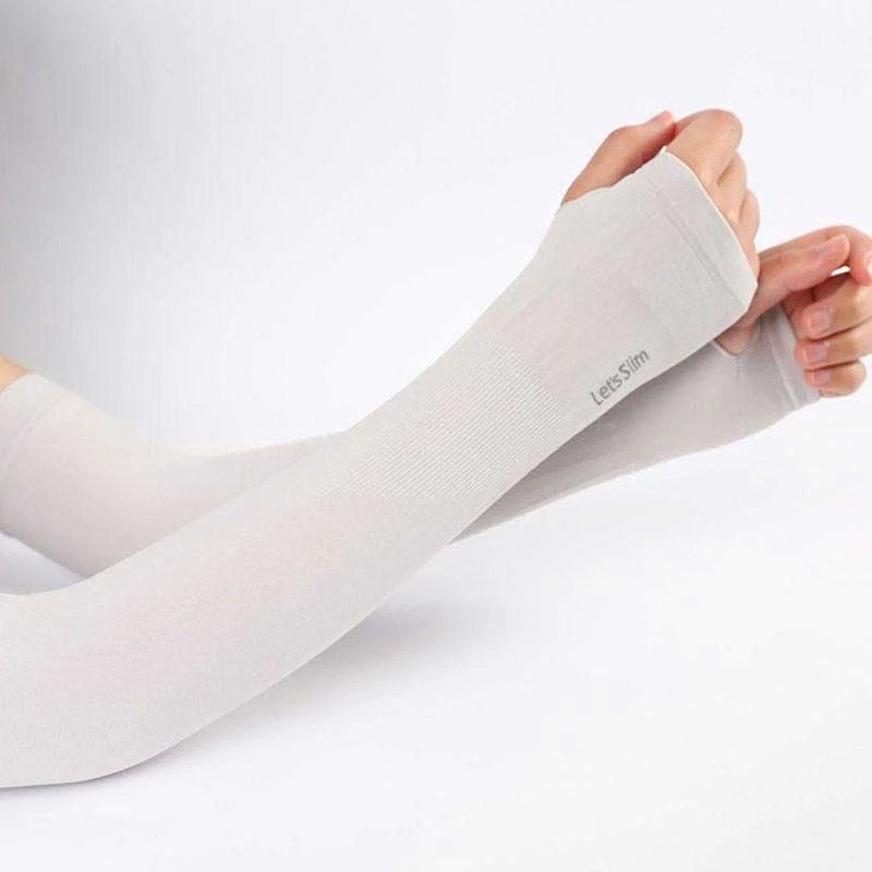 ساق دست ورزشی فینگردار Let’s Slim مدل 82320 بسته دو عددی