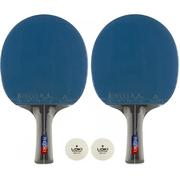 راکت پینگ پنگ لوکی مدل K5000 بسته ۲ عددی به همراه کاور و توپ