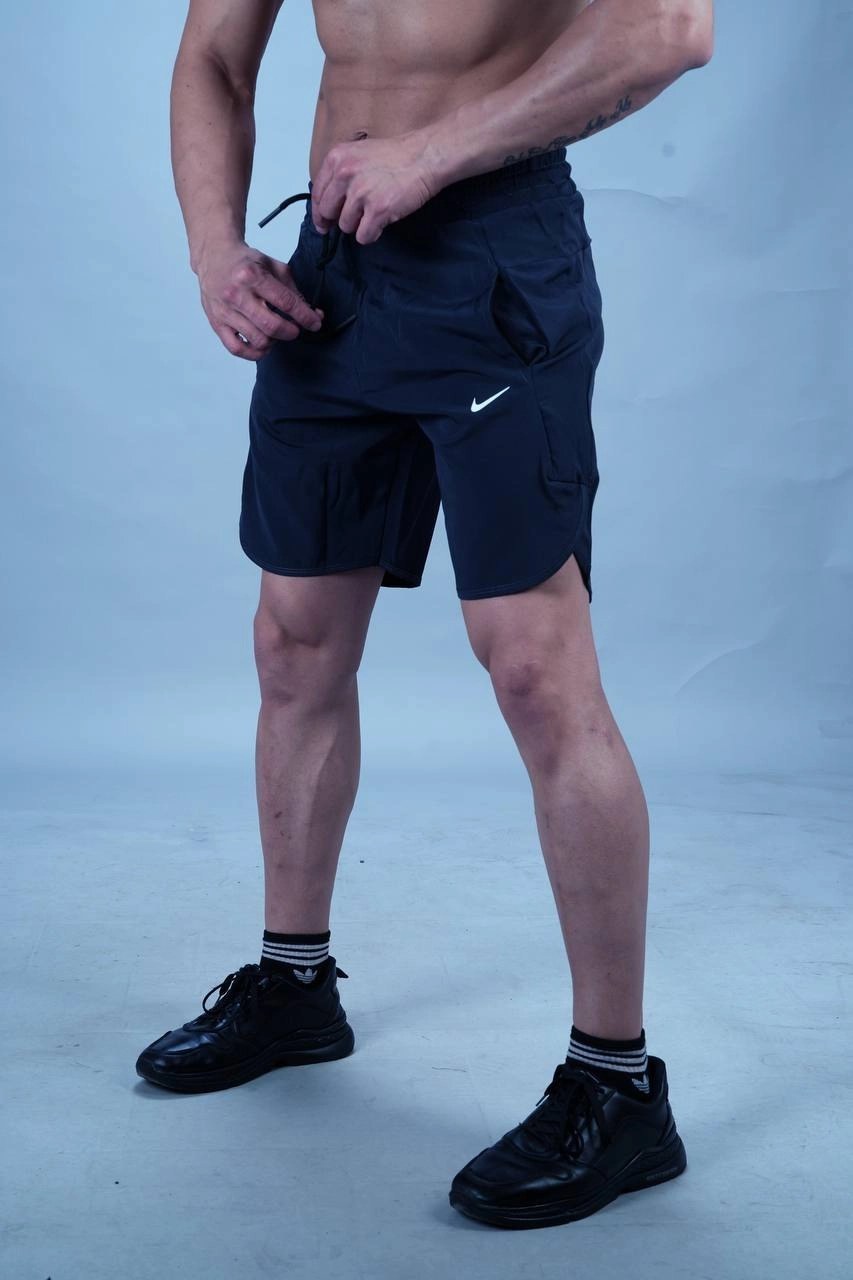 شلوارک مردانه پارچه آیرو سرمه‌ای